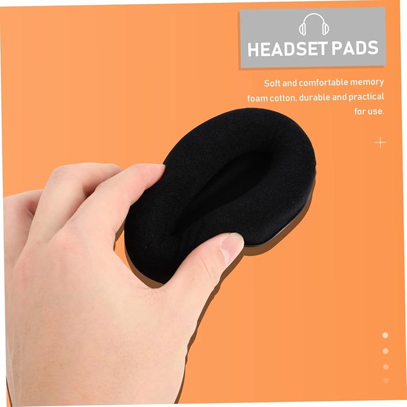 2PCS Black Memory Foam Replacement Ear Pads Covers for HyperX Cloud II Gaming Headset - Image 5